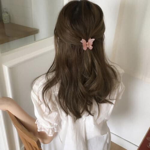 Acetate Resin Hair Claw Sweet Fairy Butterfly Hairpin Clip Colored Styling Tools Barrettes for Women Girls