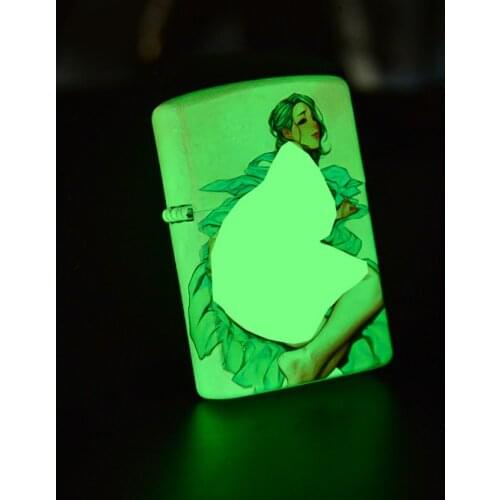 ZORRO Luminous Enchanting posture Kerosene gasoline petroleum oil Cigarette lighter Funny Cool Good quality Smoking igniter Gift