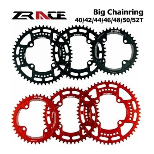 ZRACE chain link sprocket 40T/42T/44T/46T/48T/50T/52T BCD104, anchored elbow AL7075 CNC, MTB/road/folding bicycle/Grava bicycle