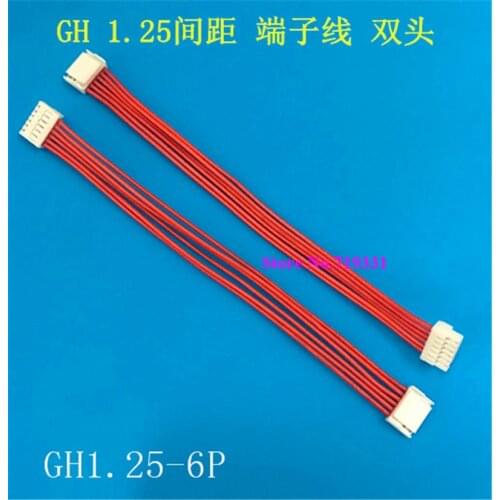 10pcs GH 1.25mm Double End Female Connector with Cable, Extension Wire GH1.25 2P 3P 4P 5P 6P