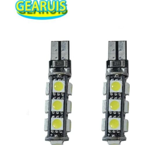 10X car T10 canbus 13 smd 5050 led 3 chips w5w Wedge Side Bulb Lamp Parking Bulb Interior Dome Light Car Light Source 12V