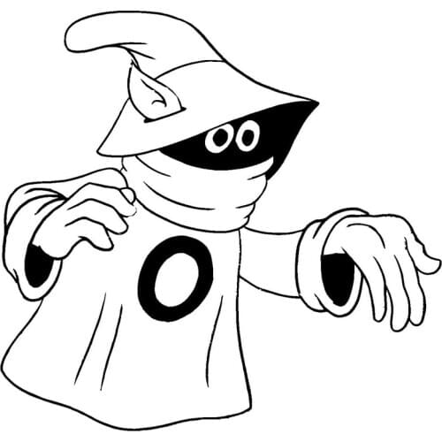 17.9cm*17cm He-Man Cartoon Fashion Car Sticker Vinyl Car Accessories Black/Silver S3-5718