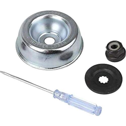 4Pcs/Set Lawnmower Blade Adapter Thrust Washer Rider Plate Screwdriver Maintenance Kit for STIHL String Trimmers
