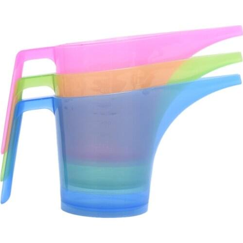 900ML Long Mouth Cup Measuring Tools Graduated Beaker Clear Plastic Measuring Cup Candy Color 1PC