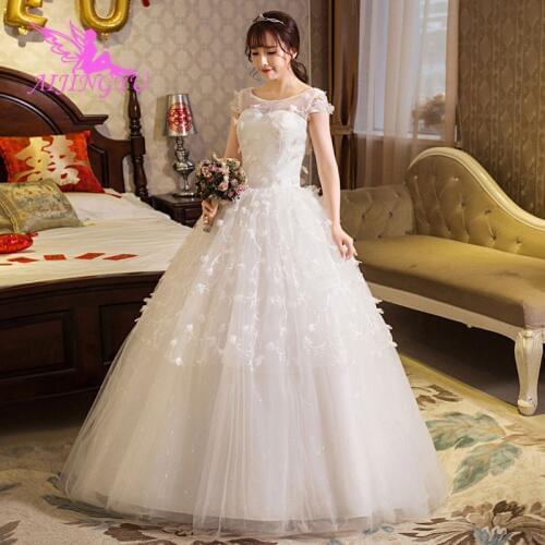 AIJINGYU party dress 2021 bride wedding dresses turkey WK545