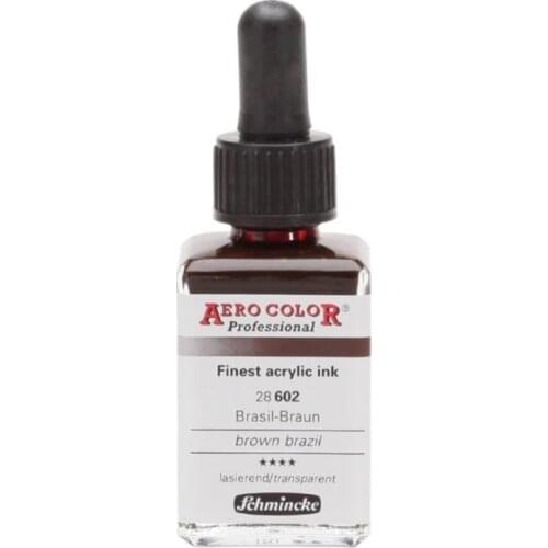 Schmincke Aero Color Acrylic Ink 28 ml 602 Brown Brazil