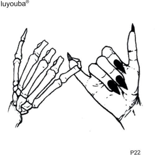 Endless Agreement Temporary Tattoo sticker Promise Fake Tattoo Kids Tatuajes Temporales A Prueba De Agua Tatoo Temporary Sticker