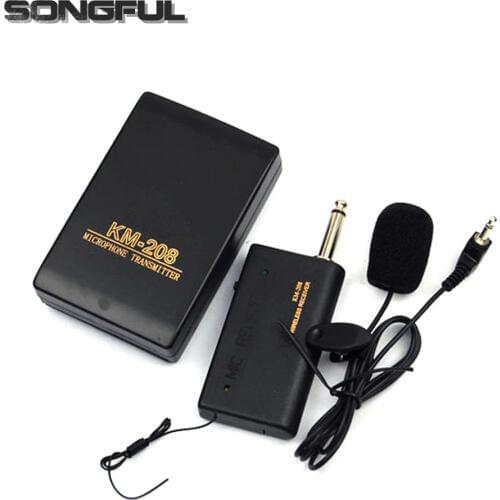 Professional Remote Wireless Microphone System Headset Lavalier Lapel Mic Receiver Transmitter Radio Megaphone Clip 3.5mm mic