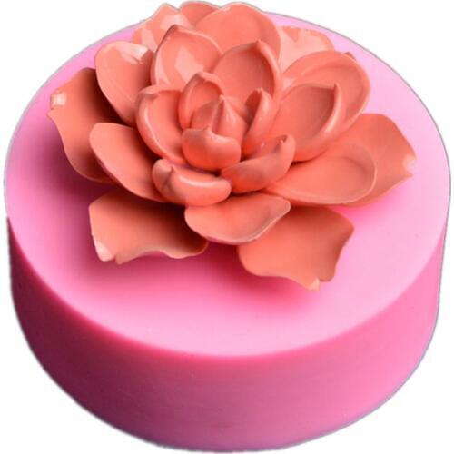 Big SIze 3D Camellia Chocolate Mold,Fondant Cake Decorating Tools,Silicone Soap Mold,Silicone Cake Mold