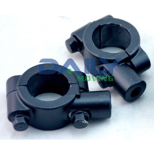 Pair Aluminium 7/8" Inch 22mm 25mm Handlebar M10 M8 Thread Motorcycle Mirror Mount Clamp Rear View Mirror Holder Adapter