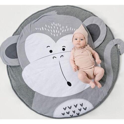 Child Play Mats kids animal Crawling Carpet Floor Rug Baby soft cotton sleeping Game rugs Children Room Decor Photo Props 90CM