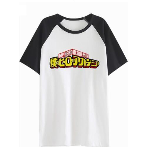 Boku no Hero Academia T-shirt Japan Anime Cosplay My Hero Academia Cotton Short Sleeve Tees