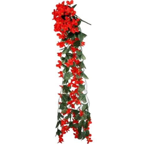 Artificial Flower Decoration Orchid Flower Silk Wall Hanging Basket Flower Decor