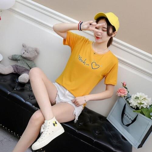 Quality classic casual breathable womens short sleeve soft T-shirt