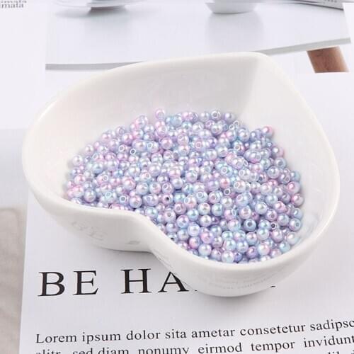 500Pcs 3mm Round Imitation Garment Pearl With holes For DIY Nail Art Necklace Fashion Jewelry Making Accessories