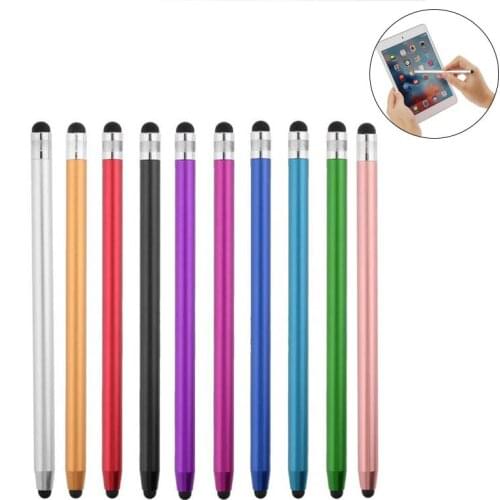 Aluminum Alloy Round Stylus Pen Dual Tips Capacitive Stylus Touch Screen Drawing Pen For Phone Smart Phone Tablet PC Computer