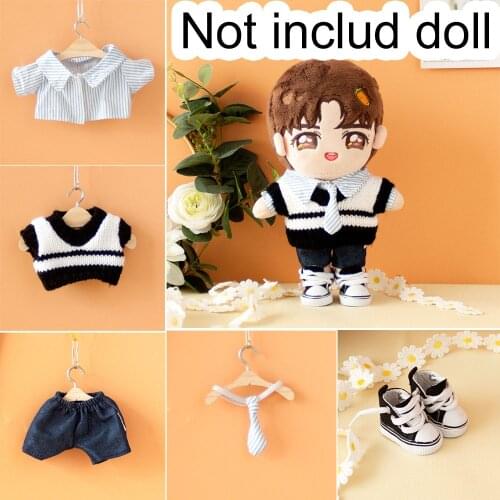 20 cm humanoid doll star doll shirt dress accessories back trouser suit fisherman hat exo doll clothes doll accessories