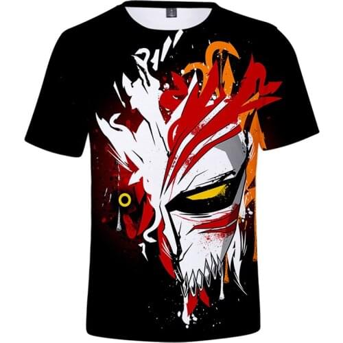 Summer Japanese Anime Print Bleach 3d T Shirts Costume Men Women T-shirt Short Sleeve O-neck Male 3D T-shirts Tee Shirt Tops 4XL