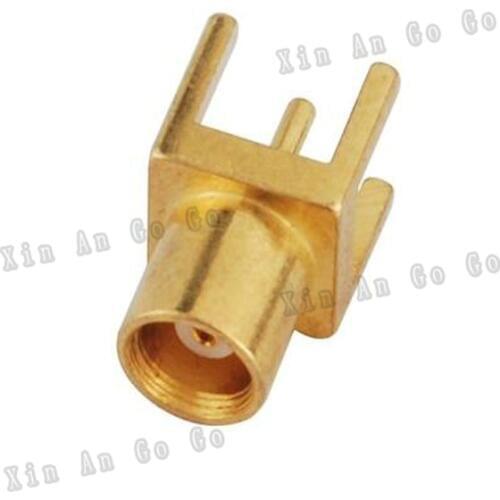 MCX female PCB RF connector MCX female PCB Mount right straight fast ship