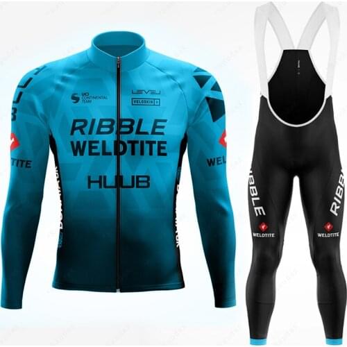 HUUB 2021 Mens Autumn Long Sleeve Cycling Clothing Set Breathable Bicycle Wear MTB Bike Cycling Jersey Ropa Maillot Ciclismo