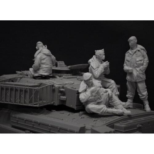 1:35 Resin Figure Model Kit Unassambled Unpainted X165(4 figures)