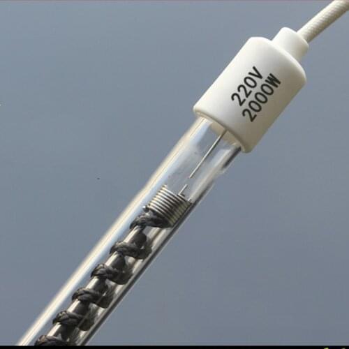 Carbon fiber electric heating tube carbon fiber heater High-power mechanical equipment quartz industrial heating tube 220V