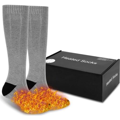 Fashion Thermal Cotton Heated Socks Battery Case Battery Operated Winter Foot Warmer Electric Socks Warming Socks Unisex