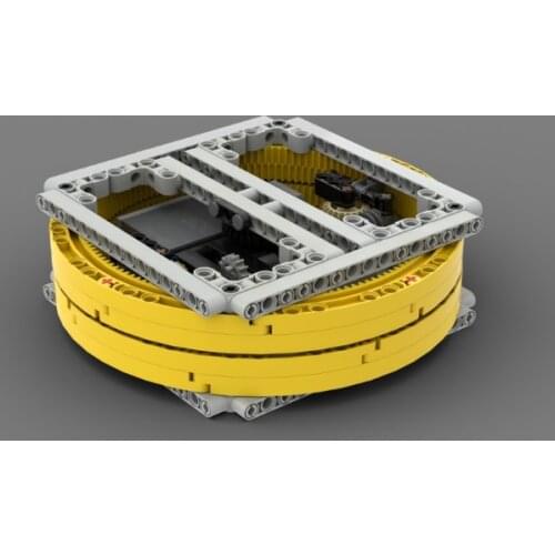 New technology building block MOC-43960 electric heavy turntable DIY assembly construction toy model