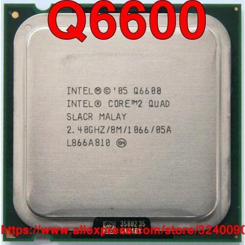 Original Intel CPU CORE 2 QUAD Q6600 Processor 2.40GHz/8M/1066MHz Quad-Core Socket 775 free shipping speedy ship out