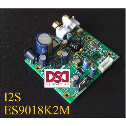 DC 9-25V (2 wire) or AC 7-18V (3 lines) amplifier board module ES9018K2M ES9018 I2S Input Decoding Board Mill Plate DAC