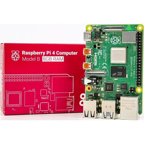 Latest Raspberry Pi 4 Model B 8GB RAM 1.2 version BCM2711 Quad core Cortex-A72 ARM v8 1.5GHz 64-Bit OS
