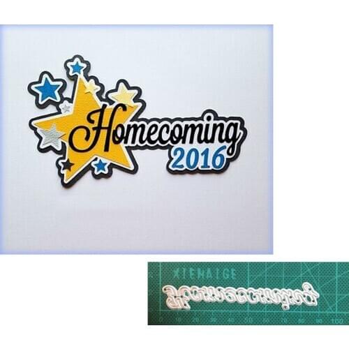 Etched Metal Cutting Dies Stencils For DIY Scrapbooking Decor Homecoming Embossing Handcraft Die Cutting Template 2020 New