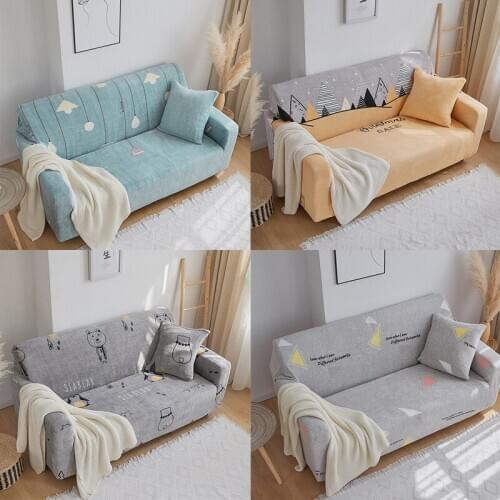 Thicken short plush Corner Sofa Covers for Living Room Elastic Couch Cover Stretch Sofa Towel L Shape Sofa Need Buy 2pcs Slipcov
