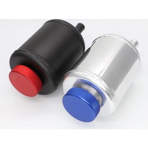 High Performance Silver JDM Aluminum Racing Power Steering Fluid Reservoir Tank Clamps