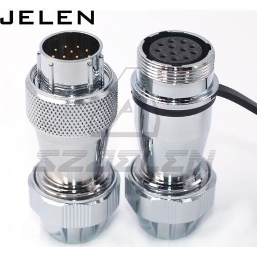 WS20 series 12pin Screw seal waterproof Electrical Wire Connector male and female waterproof 12pin led connector outdoor