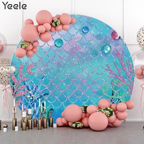 Yeele Photocall Baby Birthday Background Prop Unicorn Coral Party Decor Backdrop Photo For Photography Studio Shoot Photographic