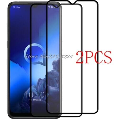 2PCS For Alcatel 3X (2019) Glass Screen Protector case Full Cover Tempered Glass Protective 9H 2.5D Glass Film Alcatel 3X 2019
