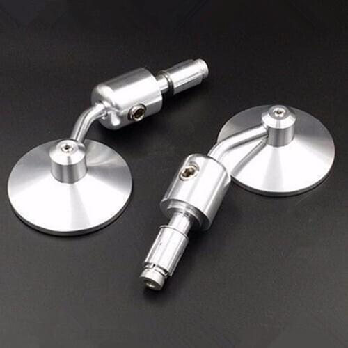 CNC 7/8"22mm Grip Bar end Rearview Mirrors Motorycle For Suzuki Honda Yamaha Kawasaki KTN DucatiBMW Aprilia Bobber