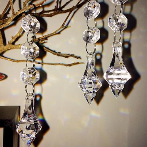 100pcs/lot,11CM garland strands crystal Acrylic cake topper decoration, Christmas Decoration Supplies,Christmas tree decoration