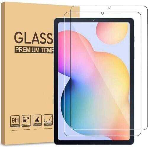 2 Pack 9H Tempered Glass Film Protection Shield Screen Protector for Samsung Galaxy Tab S6 Lite Screen Protector SM-P610/P615