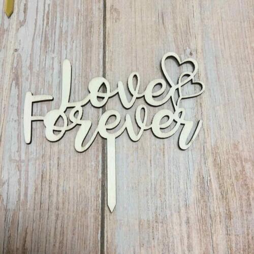 20pcs love forever wholesale happy anniversary funny wedding cake topper