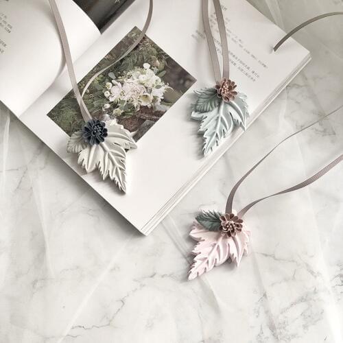 3D Maple Leaf Aroma Wax Silicone Mold DIY Gypsum Plaster Mould For Car Pendant Decoration Clay Resin Craft Molds