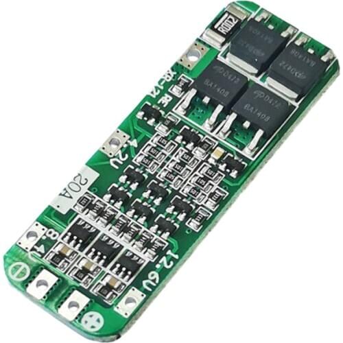 3S 20A Lithium Battery 18650 Charger PCB BMS Protection Board 12.6V 18650 Li-ion Battery Cell Charging Module 11.1V 12V 12.6V