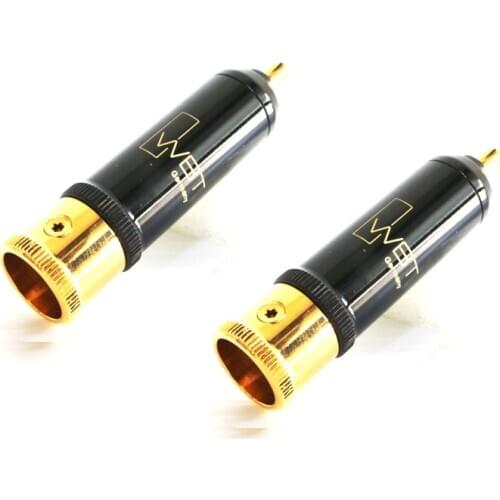 4Pcs WBT-0152Cu 24K gold plated RCA plug connector HIFI RCA Cabel Plug