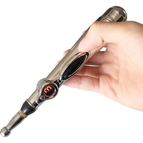 BYRIVER Acupuncture Pen, Electronic Meridian Acupoint Massage Pen, 9 intensity adjustable