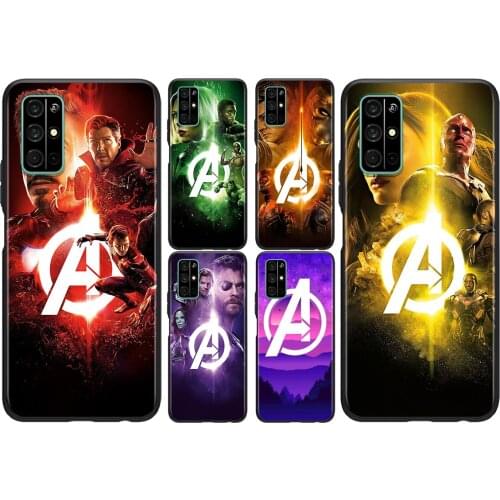 Marvel Avengers Hero Cool For Huawei Honor 50 SE V30 View 20 V20 30i 30S 30 20S 20E 20i 20 Lite Pro Plus Black Phone Case