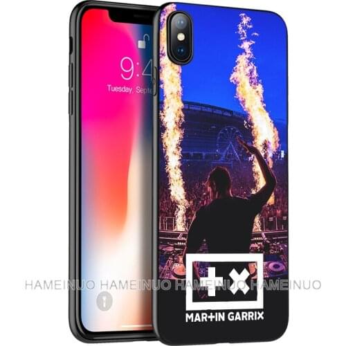 Black tpu case for iphone 5 5s SE 2020 6 6s 7 8 plus X 10 XR XS 11 pro MAX silicon cover DJ Martin Garrix Music note