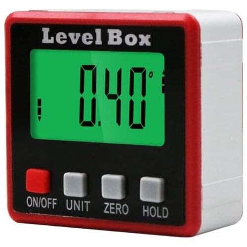 Digital Protractor Inclinometer Level Box Angle Finder Bevel Box w/ Magnet Base
