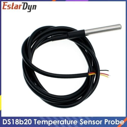 DS1820 Stainless steel package Waterproof DS18b20 temperature probe temperature sensor 18B20 For Arduino