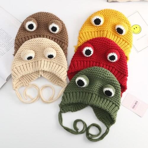 Baby Hat Winter Rabbit Knitted Toddler Kid Headwear for Newborns Cute Girl Newborn Photography Cap Boy Clothes Headgear Children
